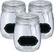 Zeller Weck Weckpot/inmaakpot - 6x - 750 ml - glas - met beugelsluiting - incl. etiketten