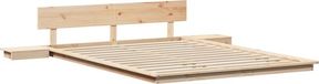 vidaXL Bedframe - Hout - Naturel - 140 x 200 cm