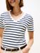 Tommy Hilfiger Dames Slim Cody V-NK SS WW0WW40584 S/S T-shirt, wit, S