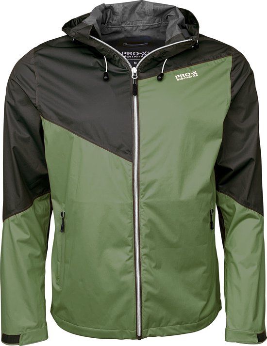 Pro-X Elements Liam Heren Regenjas - Groen - XXL - Waterdicht - 4-way stretch
