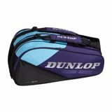 Dunlop FX Performance 12 Racket Bag Violet/Black/Cyan