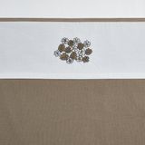 Meyco ledikantlaken Vintage Flower - Taupe - 100x150cm