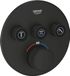Grohe Grohtherm SmartControl Plaque de recouvrement thermostatique Rond Phantom Black
