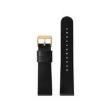 Komono Strap 20 Zwart Leren Unisex Horlogebandje