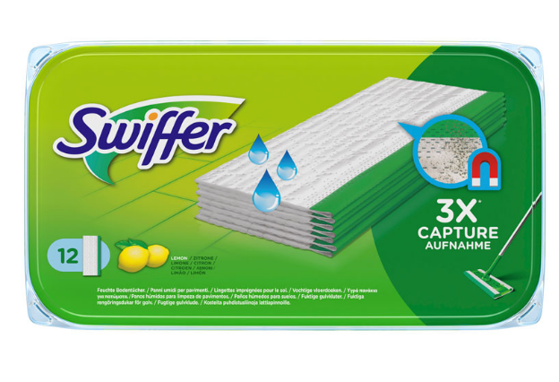 Vepa Bins Swiffer Vochtige Vloerdoekjes - Citroen - 12 stuks