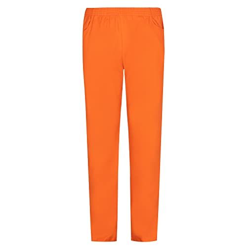 Misemiya Unisex Broek - Elastisch - Uniform - Klinisch Werk - Oranje - XL