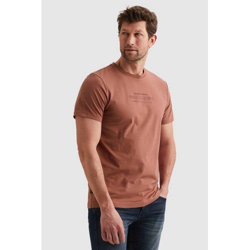 PME Legend regular T-shirt roodbruin
