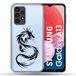 Transparante Samsung Galaxy A13 4G Transparante Beschermhoes - Draak Zwart