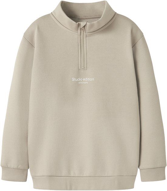 Name It Brody Zip Sweater Junior - Maat 134/140 - Bruin