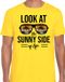 Bellatio Decorations Shoppartners Bv Sunny Side Feest T-shirt voor Heren - Geel - Maat S