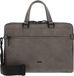 PICARD Leren Business tas Schoudertas met laptopvak Casual Business Bag Taupe