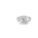 Swarovski Matrix Collection Ring, Baguette Cut, Knot, Wit, Rhodium Plated, Kristal messing, Zirkonia