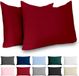 Dreamzie Taie d'oreiller 50x70 Renforcé Coton (set van 2) - Bordeaux