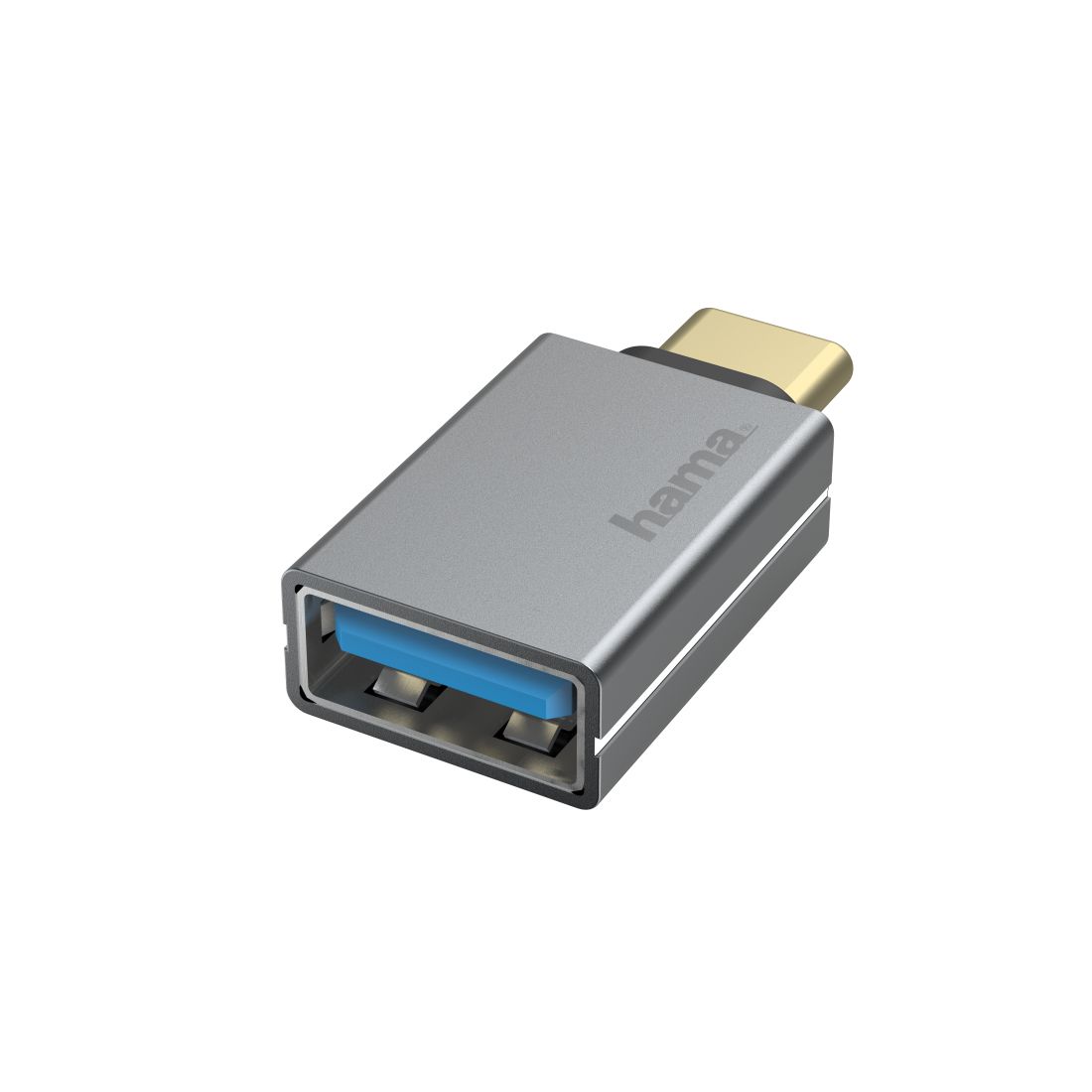 Hama USB Type-A naar USB Type-C Adapter - Grijs