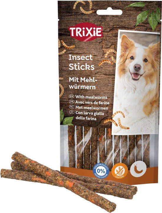Trixie Insect Sticks Met Meelwormen - 80 GR