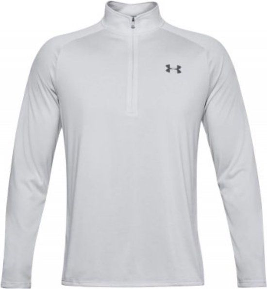 Under Armour UA Tech 2.0 1/2 Zip Heren Sportshirt - Grijs - XL
