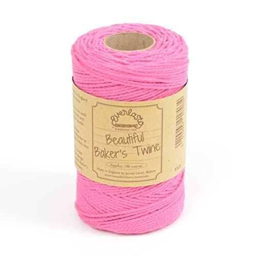 100m - Everlasto Fuchsia Baker's Cotton Twine (2mm)
