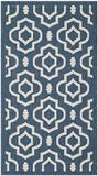 Safavieh CY6926 In- en Outdoor tapijt, geweven polypropyleen CY6926 90 x 150 cm marineblauw/beige