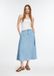 comma - A-lijn midirok van lyocell denim