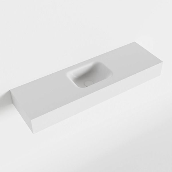 Mondiaz LEX Opbouwwastafel 100x30x12cm Talc mat F52119Talc