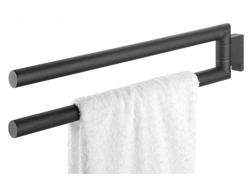 Tiger Bold Handdoekrek 2-armig - Zwart - 46,2 cm - Design - RVS