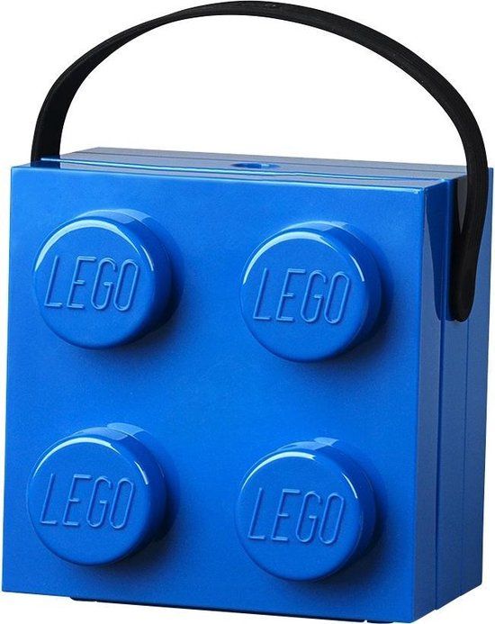 LEGO Lunchbox Brick 4 - Blauw - 3.3L - BPA-vrij - 2 jaar garantie