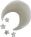 Unyqoos® Cocon de bébé "Bouche & Étoiles" – Set de 4 pièces, en fibres acryliques, doux et doux pour la peau, convient comme accessoire photo pour bébés garçons et filles