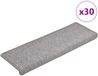 vidaXL Trapmatten 30 st 65x21x4 cm lichtgrijs met rechthoekige rand