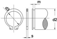 Kobout B.V. Borgring Din471 32X1,5Mm Voor As - 50 stuks