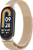 By Qubix - Milanese band - Vintage goud - Geschikt voor Xiaomi Smart Band 8 / 9 / 10
