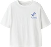 NAME IT - NKFFRANCINE SS RLX TOP BOX - Meisjes - T-shirts - wit - maat 134/140