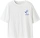 NAME IT - NKFFRANCINE SS RLX TOP BOX - Meisjes - T-shirts - wit - maat 134/140