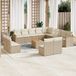Maison Exclusive - Ensemble de jardin, composé de 14 pièces, avec coussins, beige, en polyrotin