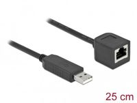 Delock Seriële aansluitkabel, USB A-connector naar RS-232, RJ45-aansluiting, 25 cm
