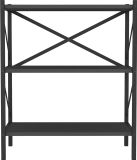 VCM Houten Metalen Opbergrek Boekenplank Deco Boekenrek Insasi 2