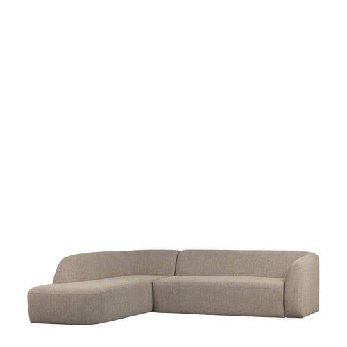 WOOOD BePureHome Sloping Corner Sofa Left - Chenille - Natural - 274x225cm