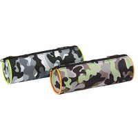 Viquel Ronde schooletui met 1 vak, camouflagepatroon, willekeurig model
