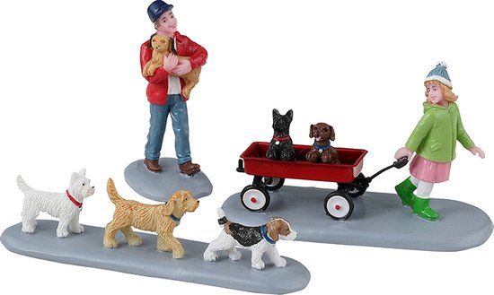 Lemax Puppy Parade Set van 3