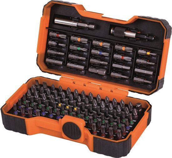 Bahco 59/S100BC-IP 100-Delige Bitset - Gleuf-, Phillips, Pozidriv, Hexagon, Robertson en Torx