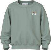 NAME IT NMFVALLENE LS RLX SWEAT UNB Meisjes Sweatshirt Groen 104