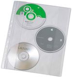 Veloflex CD-doosje Opbergmap 3 schijven Transparant, Wit