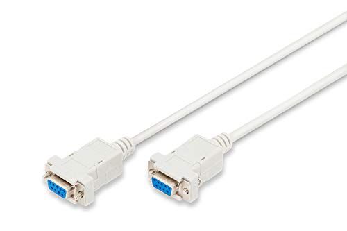 Digitus Nul-modem kabel - D-Sub 9 naar D-Sub 9 - bus naar bus - 3,0 m - beige
