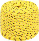 vidaXL Multifunctioneel touw 8 mm 100 m Geel PP