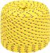 vidaXL Multifunctioneel touw 8 mm 100 m Geel PP
