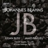 New Arts International Bv Johannes Brahms: Clarinet Sonatas Op. 120. 4 Ernste Gesange. Op. 121