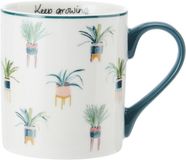 Mikasa - Plant Mok - Porselein - Met Print - 280ml
