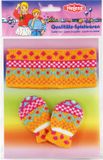 Heless Poppenkleding Hoofdband Met Wanten Oranje 35-45 Cm