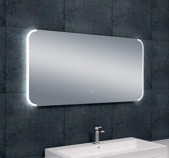 Wiesbaden Bracket - Badkamerspiegel met LED verlichting - 120x60cm - Dimbaar