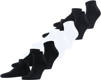 FALKE Happy 6-Pack kort eenkleurig katoen multipack sneakersokken enkelsokken heren veelkleurig - maat 47-50