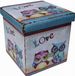 Biscottini Opvouwbare poef van eco-leer